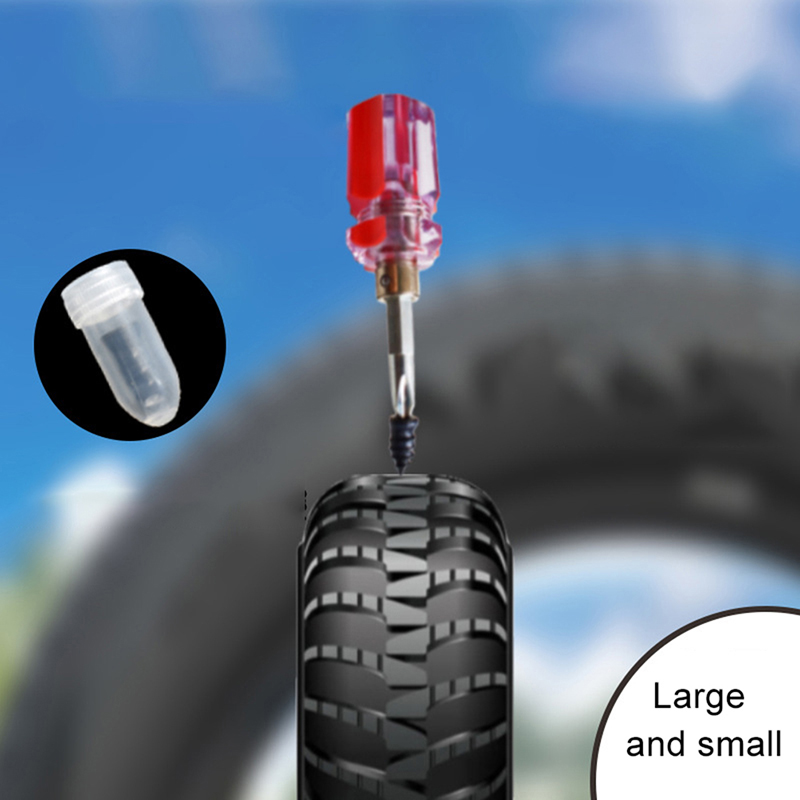 Auto Vakuum Reifen Reparatur Set Nagel Kit Räder Motorrad Roller Gummi Tubeless Reifen Reparatur Werkzeug Kleber Freies Reparatur Reifen Gummi nagel – Detail 4