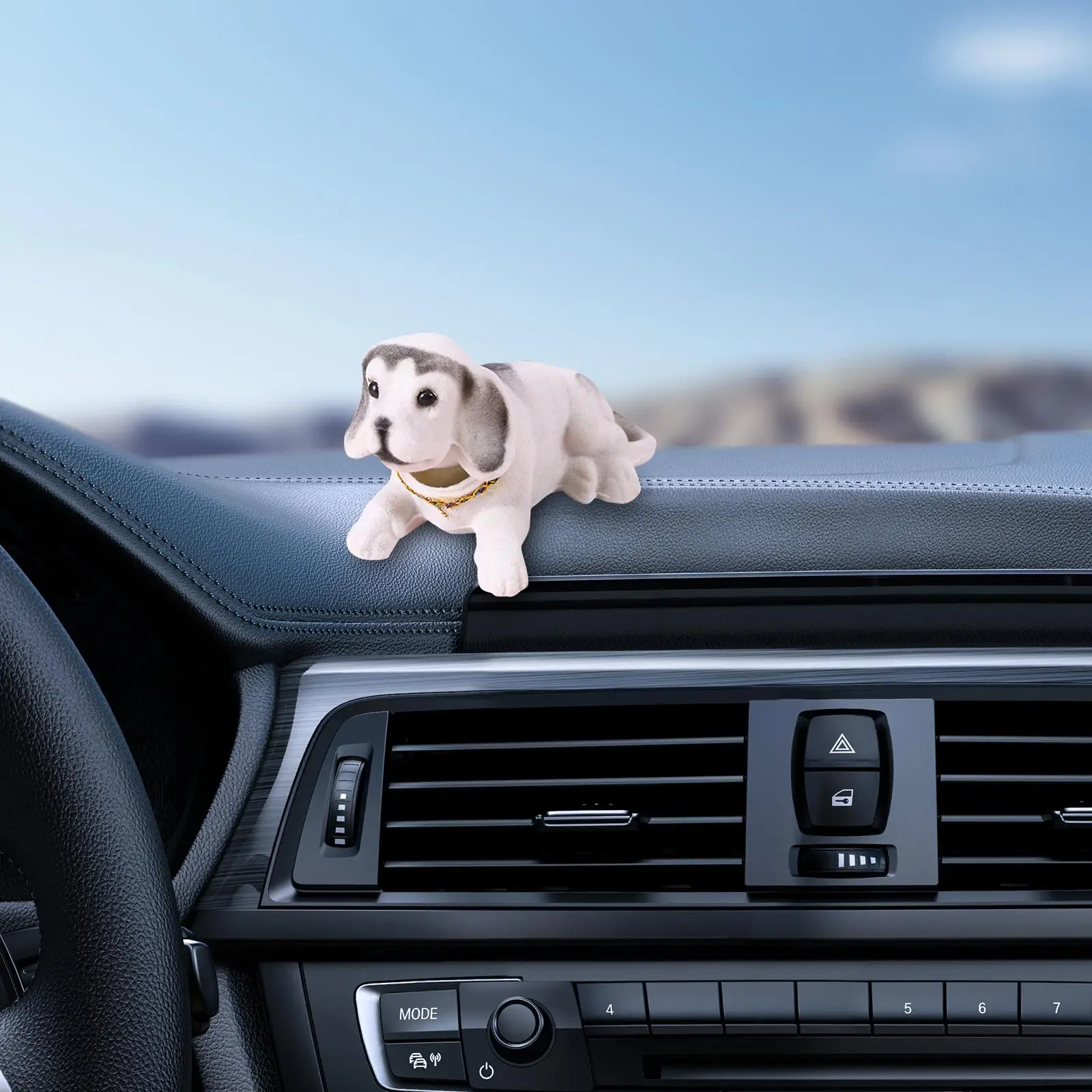 Car Decoration Nodding Dog Car Interior Accessories Kids Toy Car Dashboard Decor for Desk Home Tabletop Auto Interior Decor