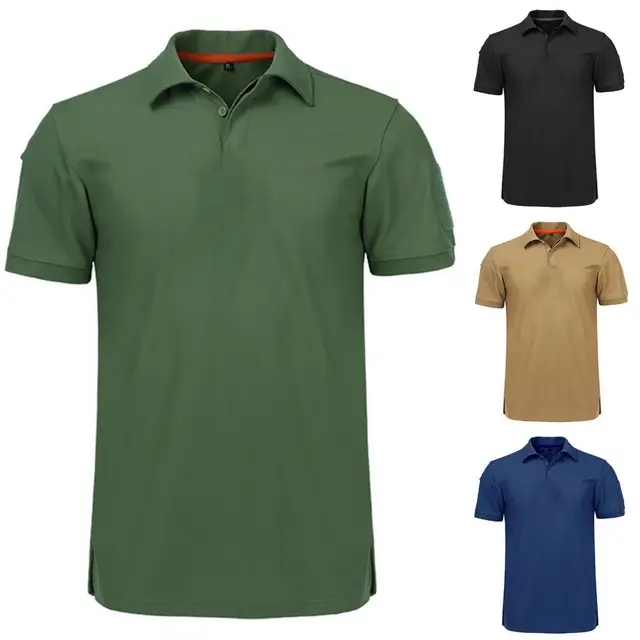 Camisetas de verano para hombre, camisa táctica militar de manga corta,  transpirable, de secado rápido, para deportes al aire libre - AliExpress