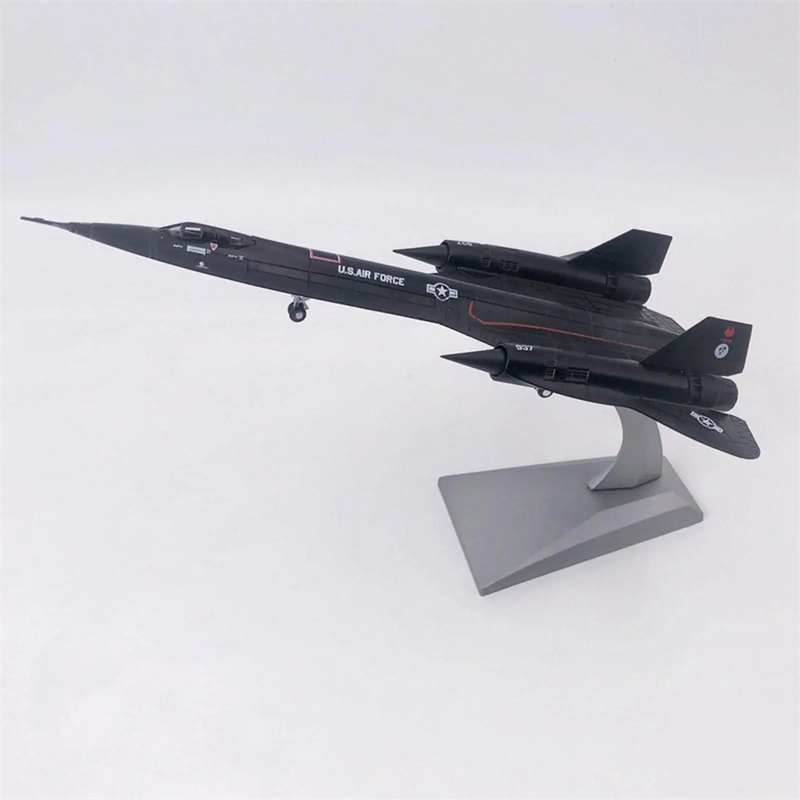1/144 Blackbird SR-71A Fighter with Stand Kids Adults Toys for Desktop Home