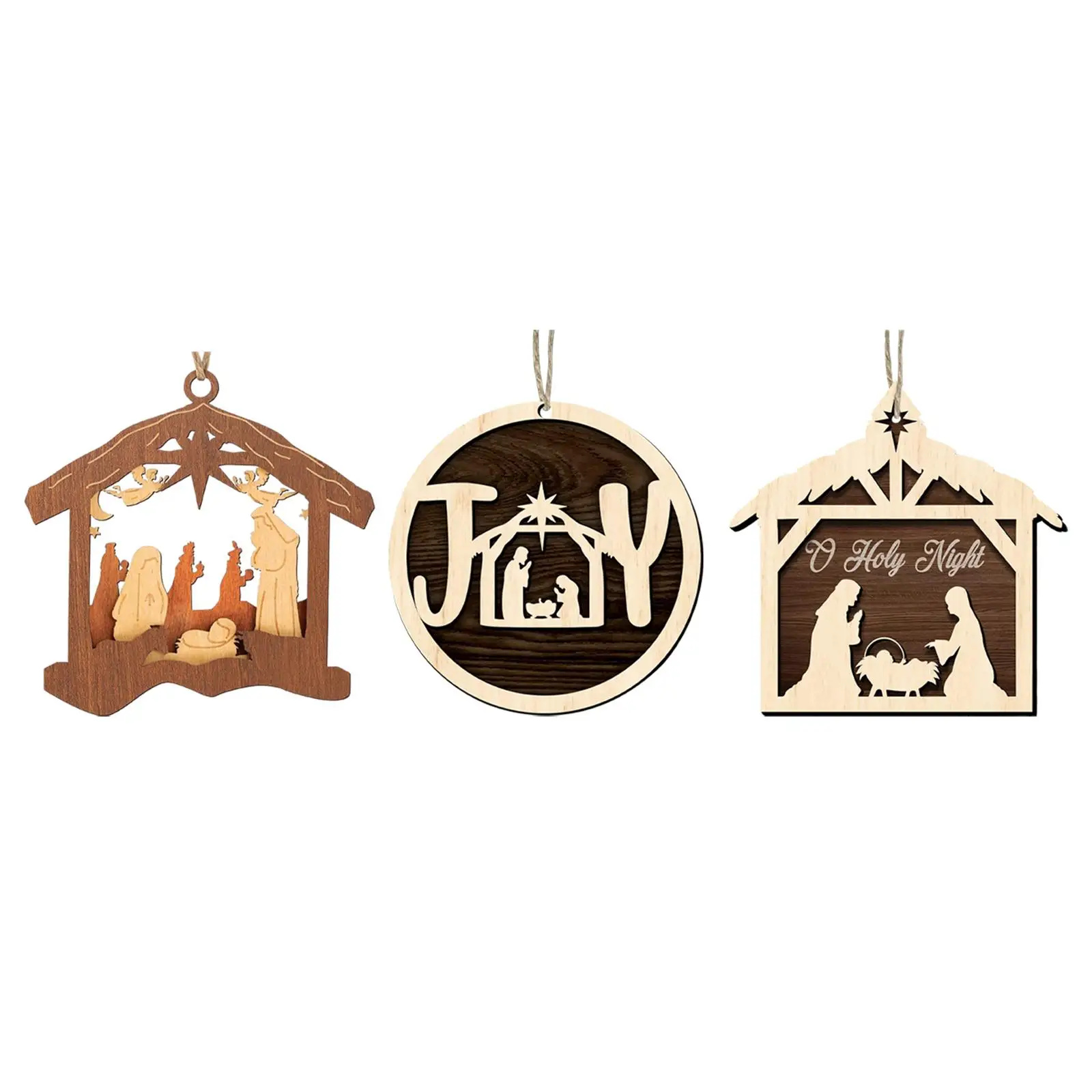 Christmas Nativity Scene Ornaments Jesus Christmas Ornaments for Xmas Tree