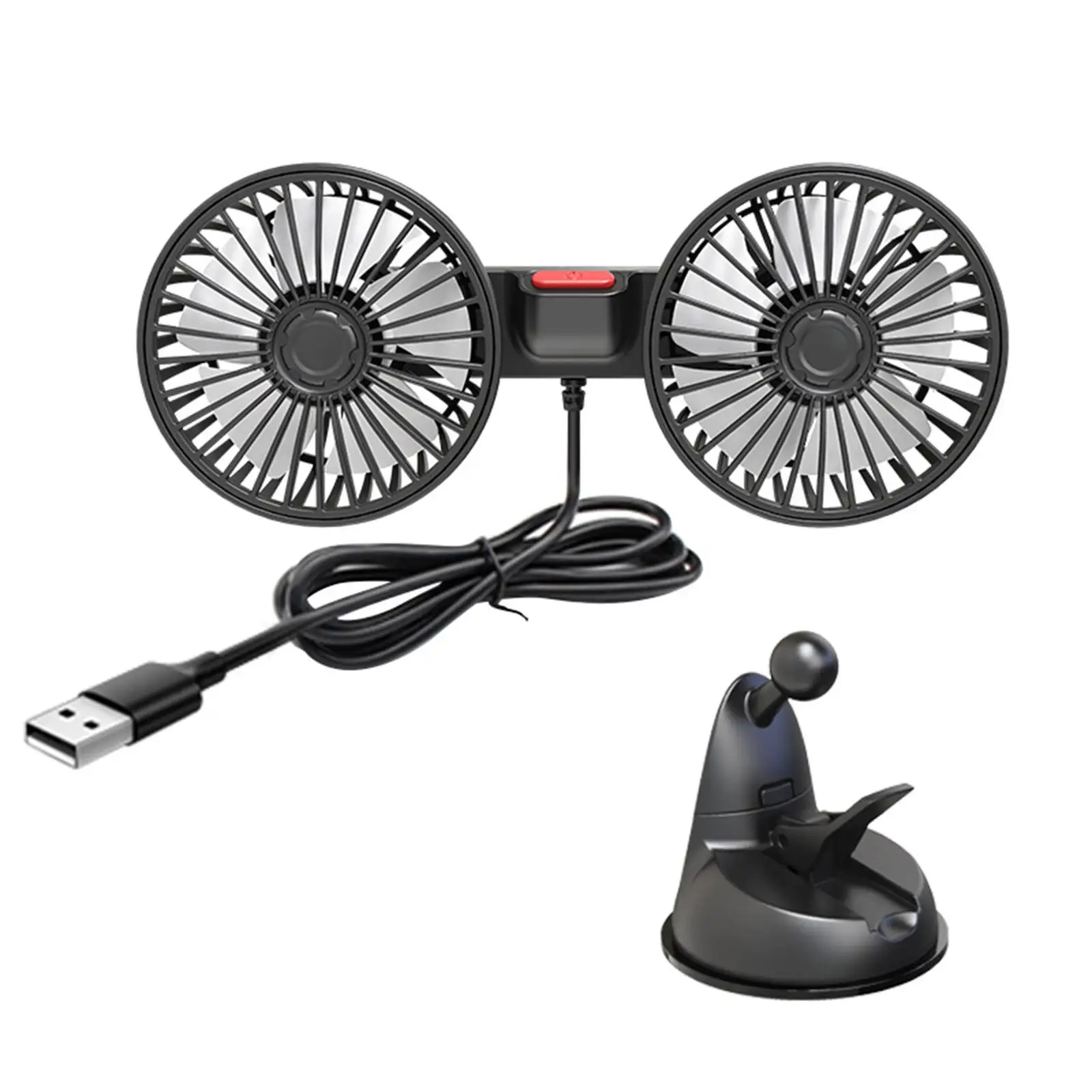 Car Cooling Fan Wind Regulation Car Accessories for Office Home Sedan