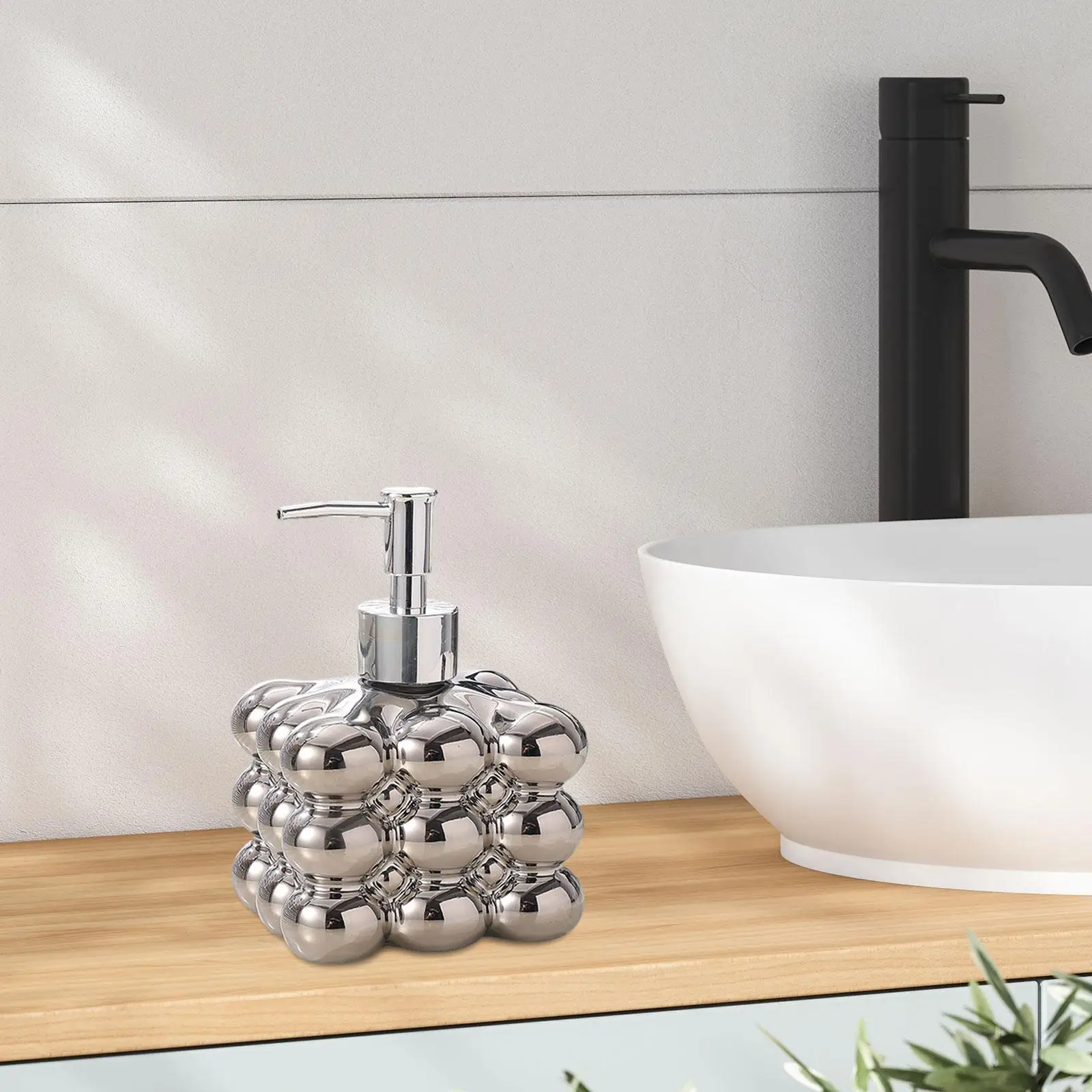Lotion Dispenser with Pump Ceramic Soap Dispenser for Bathroom Liquid Decor