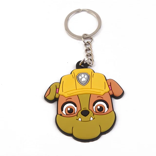 Paw Patrol Chase Skye Rubble Marshall Anime Cartoon Figure Keychains Holder  Key Ring Jewelry Children Bag Pendant Key Chain Gift