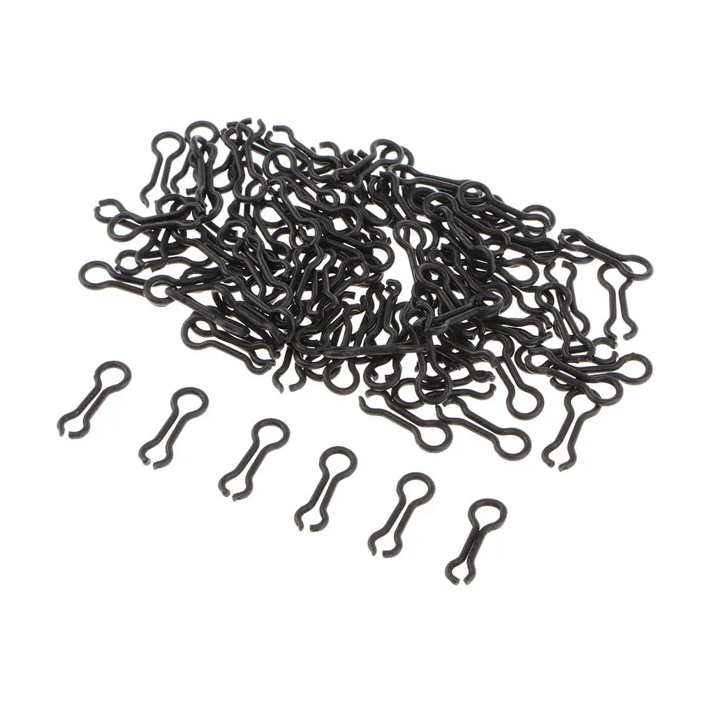 100pcs Count Size S / L Fishing Sinker Eyes - Eyelets for Lead Weight Molds