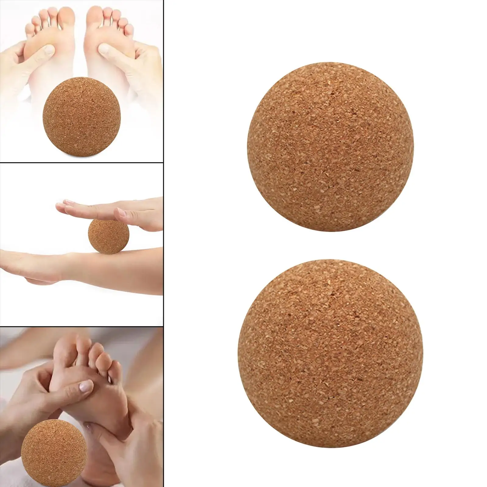 Cork Fascia Balls Roller Massage Myofascial Ball for Exercise+Cork Fascia Balls Roller Massage Myofascial Ball for Exercise