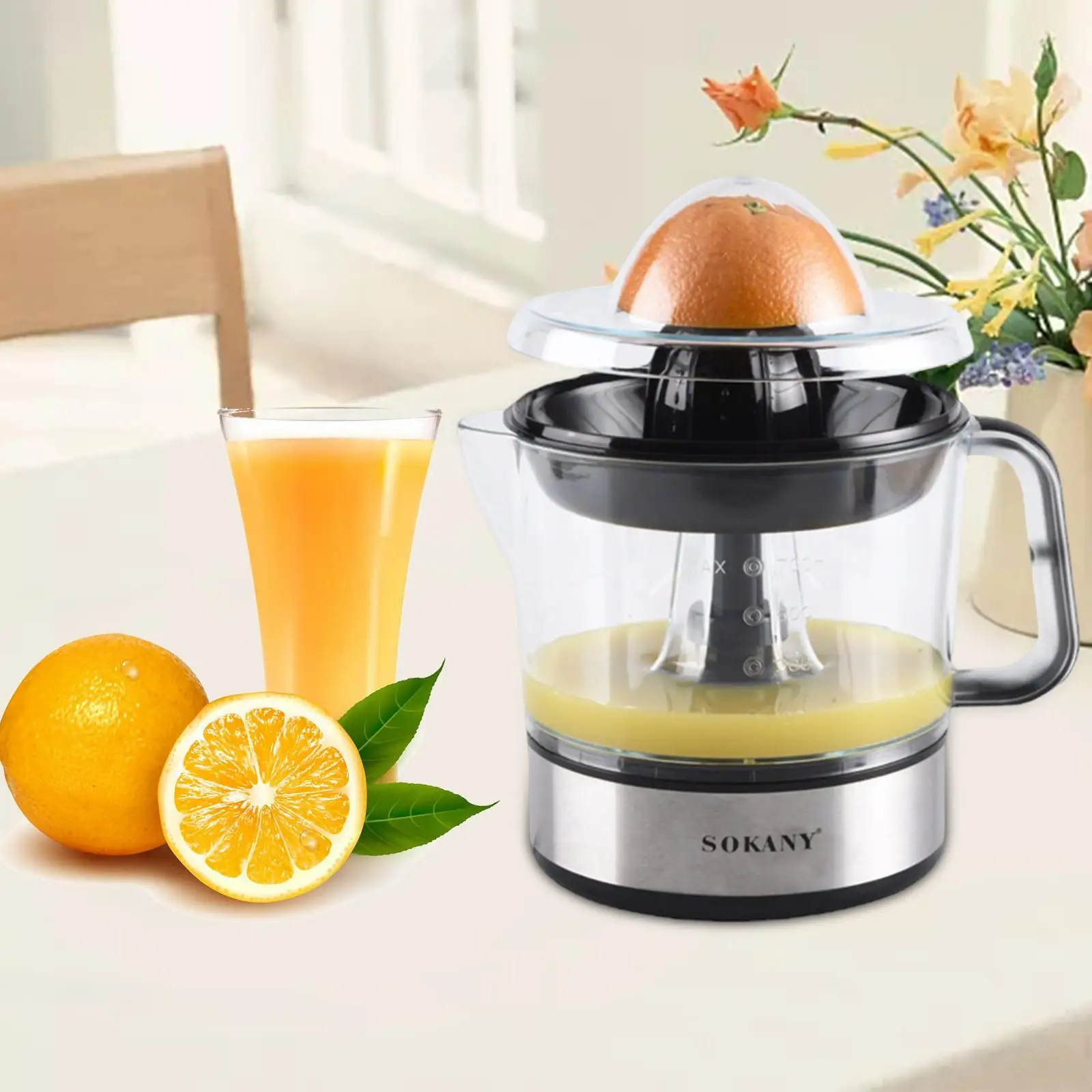 Electric Juicer Lemon Squeezer Easy Press Fruits Masticating Machine Electric Squeezer for Orange Fruit Grapefruit Lemon Lime
