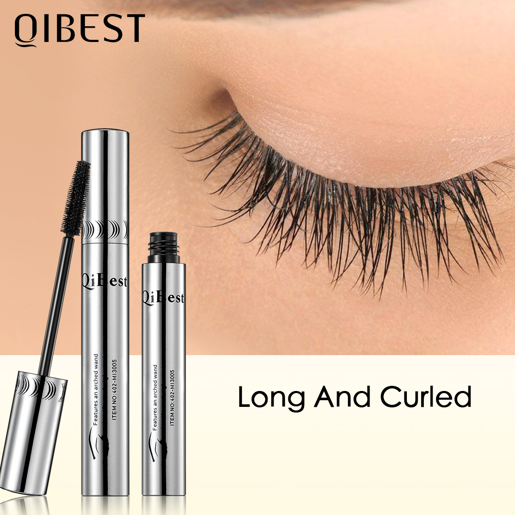 Best of QIBEST Waterproof Mascara Black Eye Makeup Rimmel 4D Eyelash Cosmetics Curling Thick Mascara Eyelashes Silk Fiber Volume Mascara Reviews & Tips