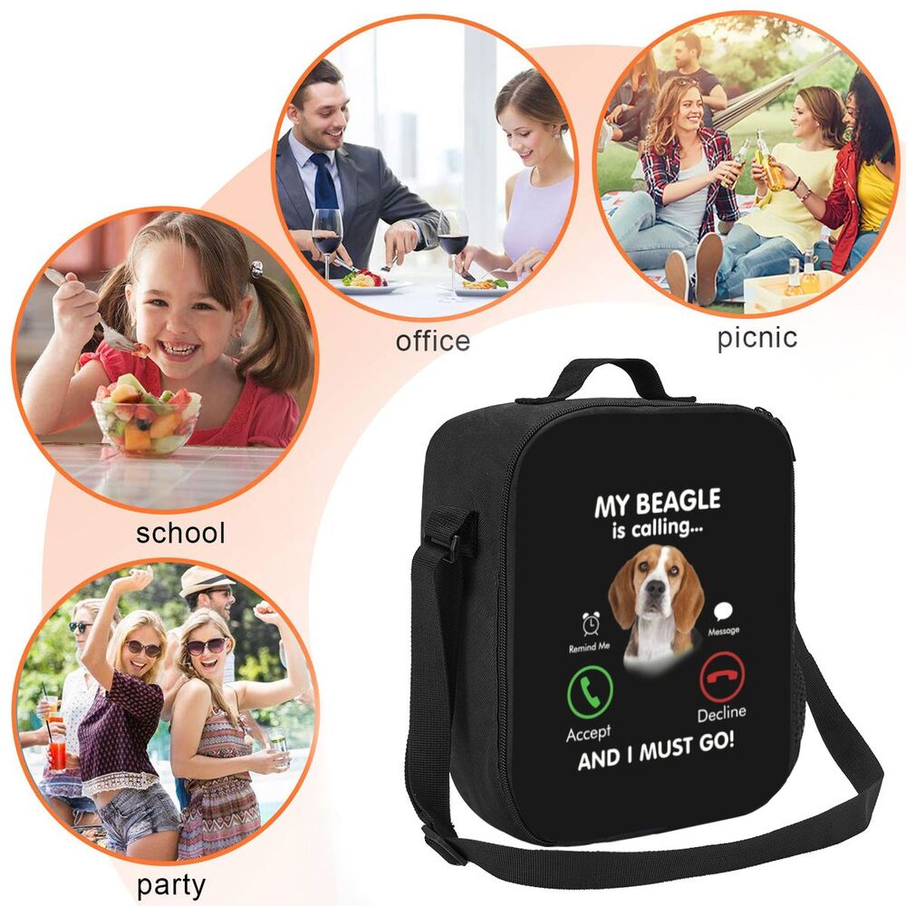 Saco de almoço personalizado Beagle Bunch para