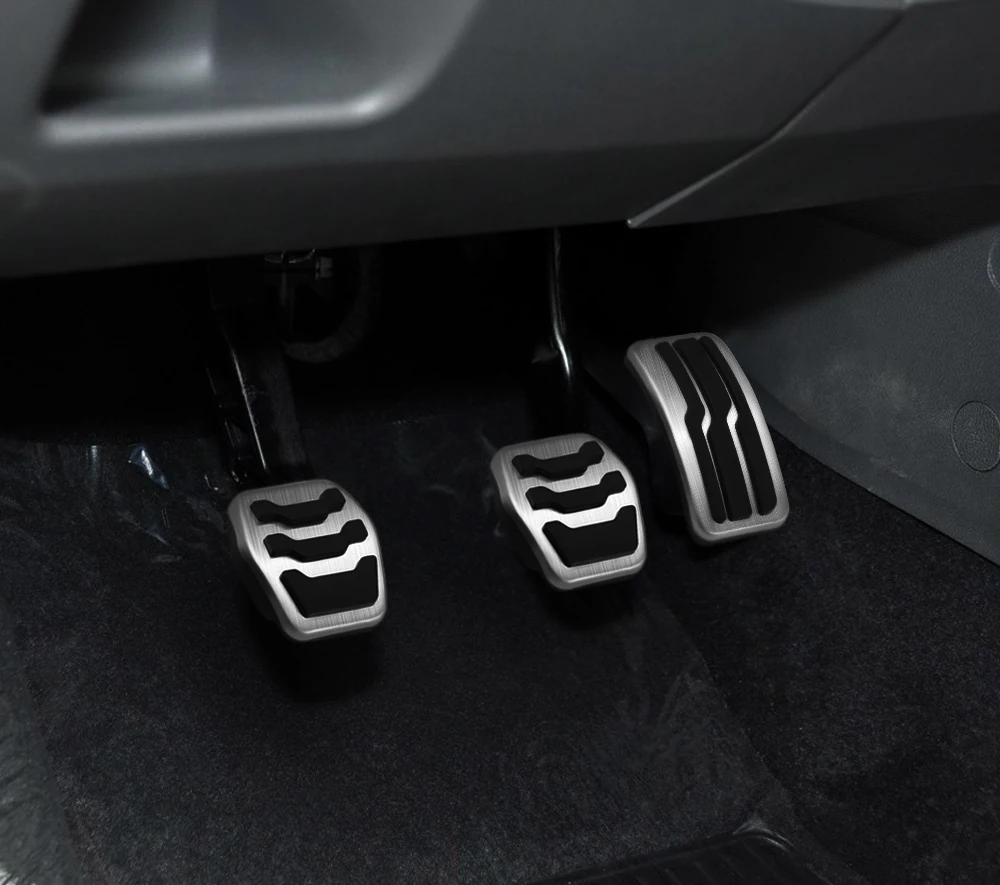 AT MT Edelstahl Auto Innen Gas Kraftstoff Pedal Bremspedale Abdeckung für Ford Focus 2 3 4 MK2 MK3 MK4 2005 - 2017 Zubehör – Detail 9