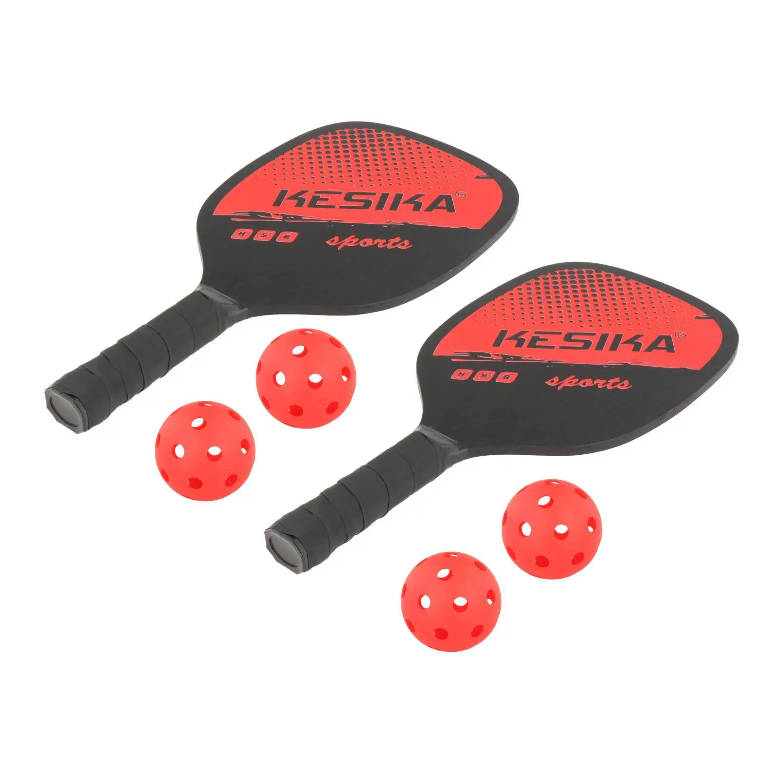 Professional Pickleball Paddles Set of 2 Comfort Grip with Bag 4 Balls Honeycomb