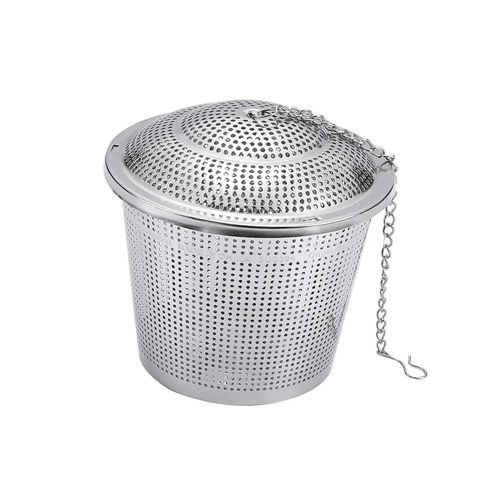 Tea Ball Infuser for Loose Leaf Stainless Steel with Extended Chain Hook Chained Lid Fine Mesh Spice Infuser for Stews Soup