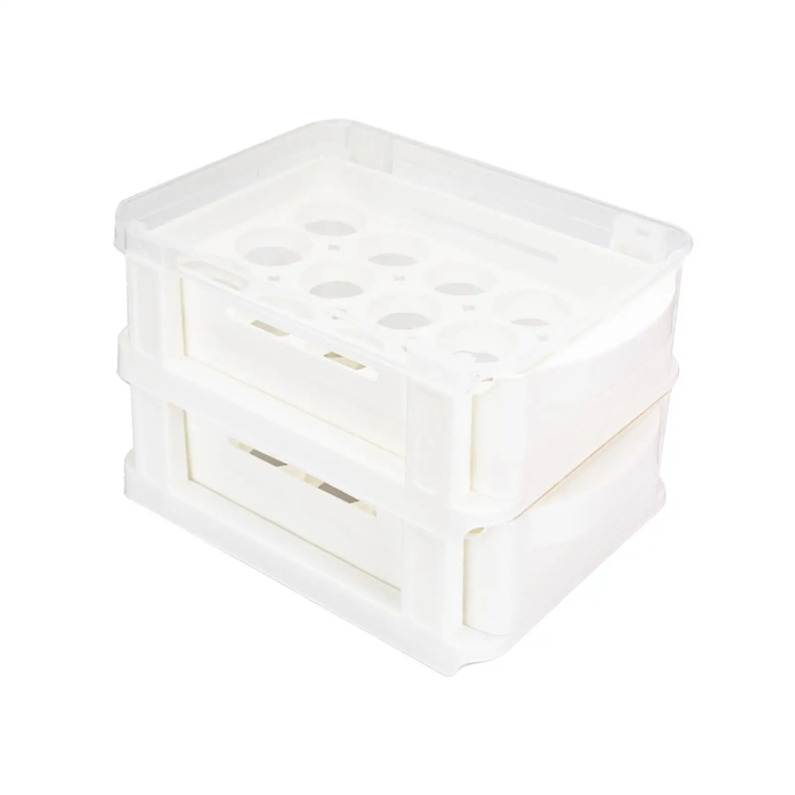 Egg Holder for Refrigerator Reusable Transparent Durable Egg  Storage Box for Countertop Pantry Cabinet Fridge Refrigerator