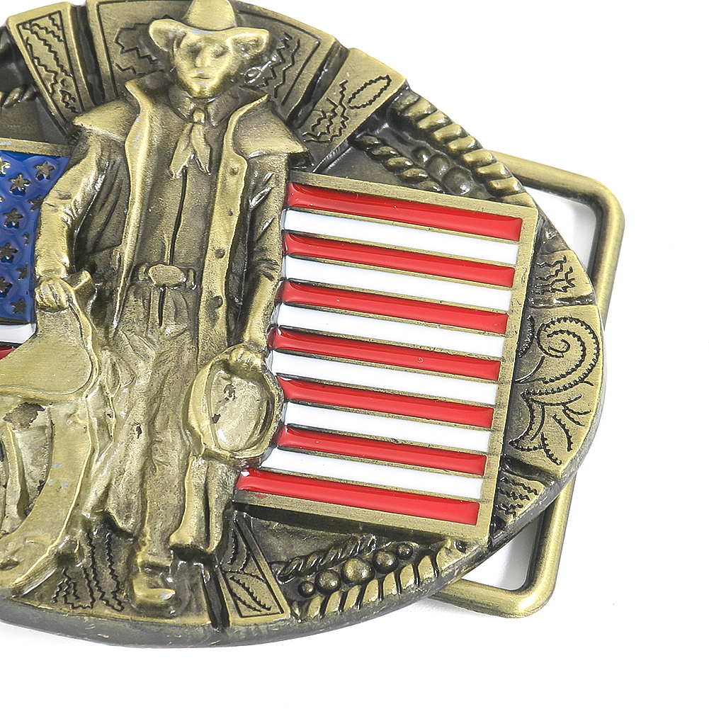 1PC Zink-legierung Amerikanische Flagge Gürtel Schnalle Western Cowboy Retro Casual Gürtel Schnalle Ring Kleidung Dekorative Zubehör Handwerk – Detail 5
