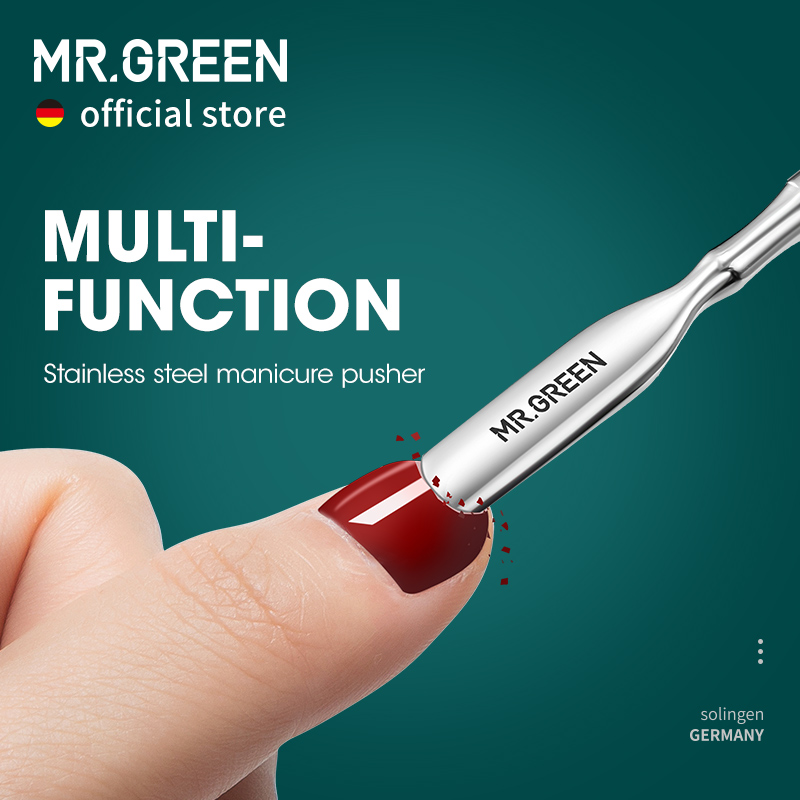 Best of MR.GREEN Cuticle Pusher Double Ended Nail Polish Remover Manicure Pusher Tool Nail Dirt Cleaner Stainless Steel Dead Skin Pusher Reviews & Tips