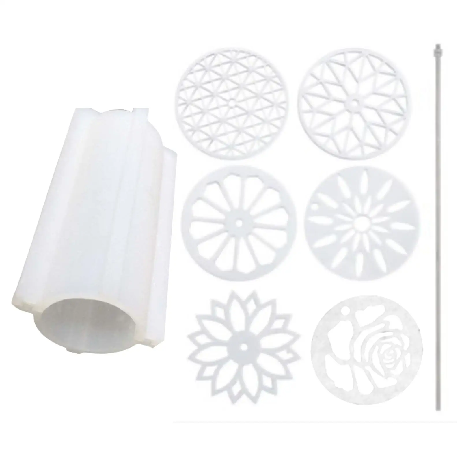 Silicone Round Tube Column Acrylic Templates Soap for Pudding