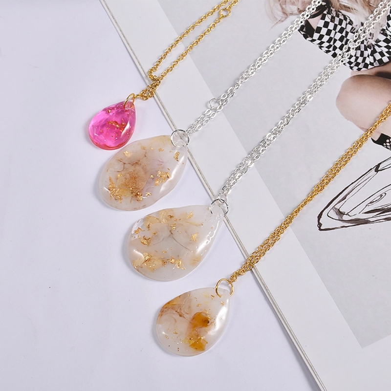 Oval Resin Mold Silicone Pendant Water Drop Mold DIY Jewelry Casting Molds for Epoxy Resin Earrings Keychain Necklace