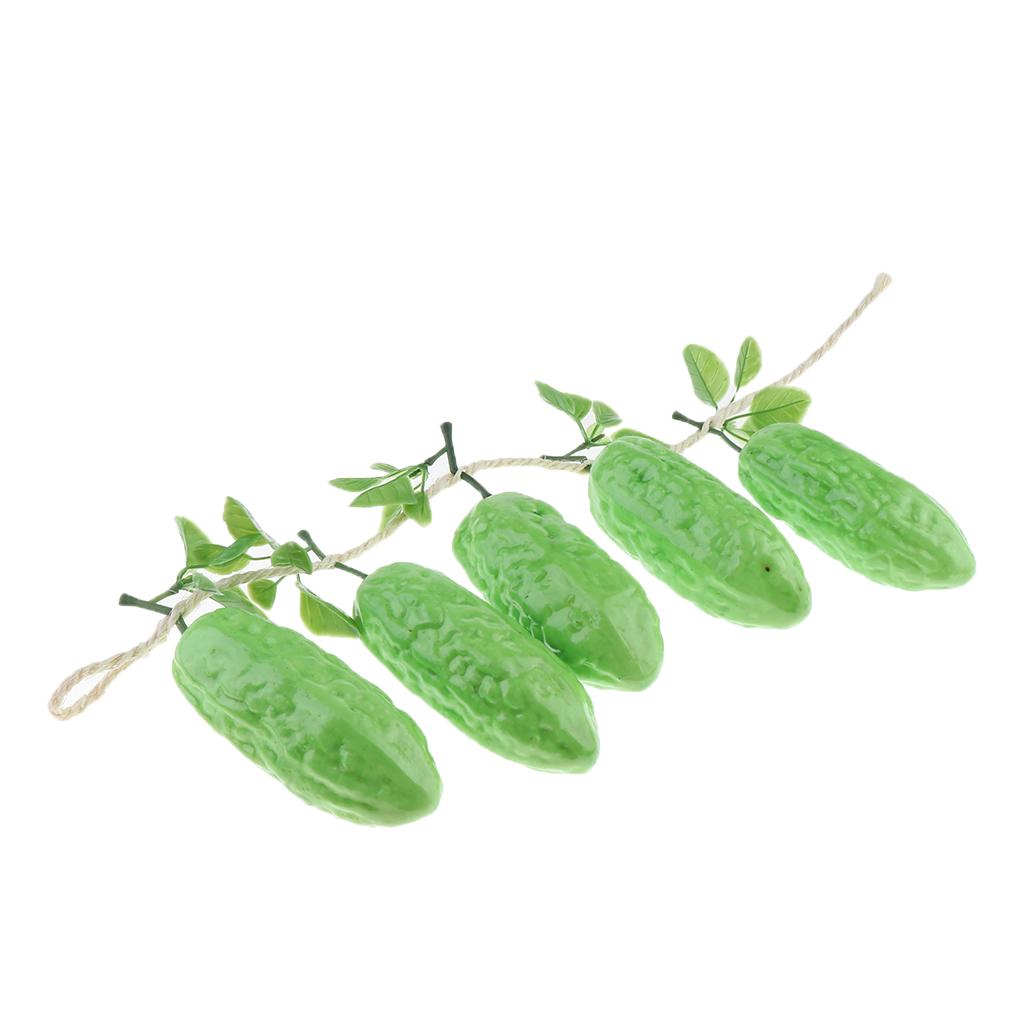 Artificial Vegetable Branch, Eggplant, Sweet Potato and Bitter Gourd Model