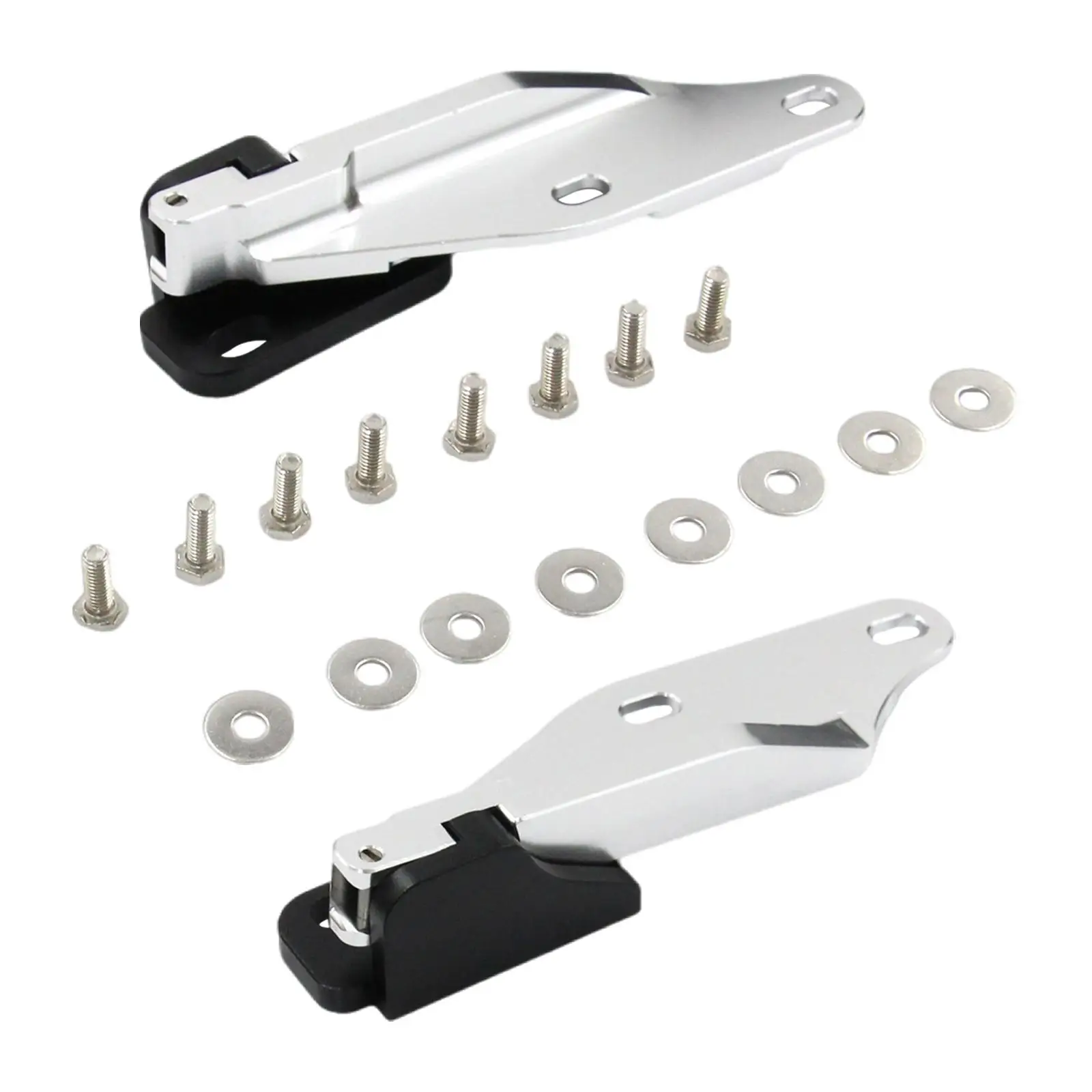 2x Quick Release Hood Hinge Bonnet Latch Vehicle with Screws Gaskets Accessory for Honda CRV RD Civic EK Repair Replaces