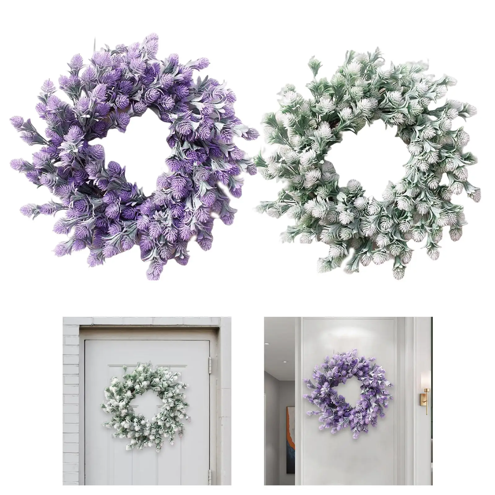 Lavender Wreath Garland Spring Wreath for Christmas Living Room Ornament