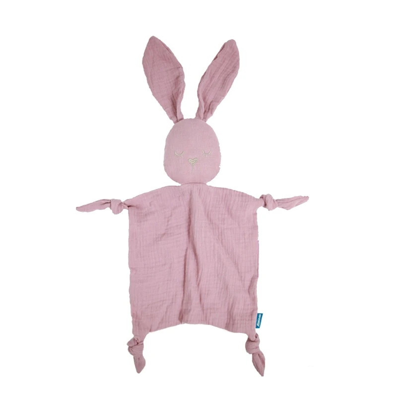 Serviette douce en coton pour bébé - Doudou lange lapin