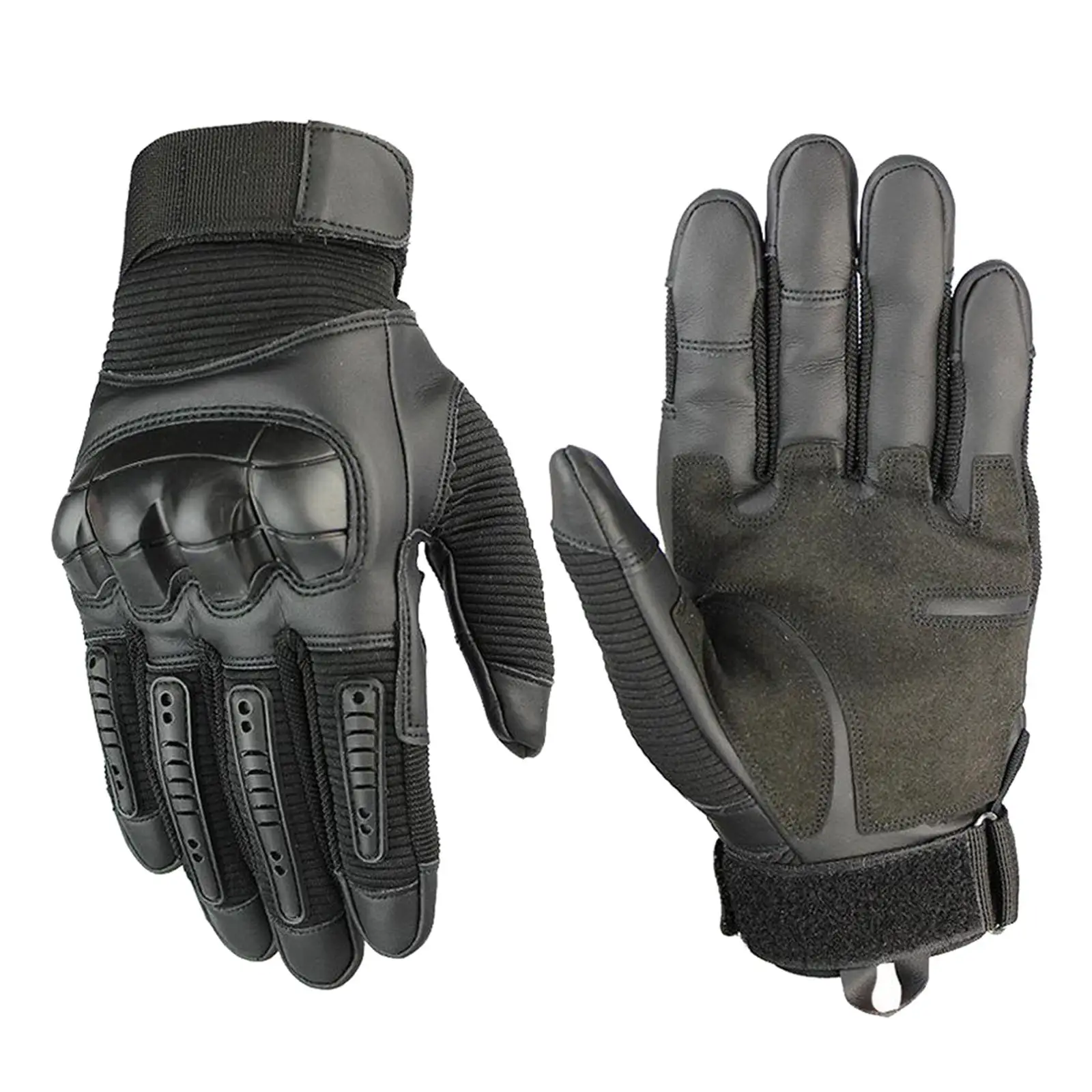 Motorcycle Gloves for Men Women Hard   Gear Touch Screen Black