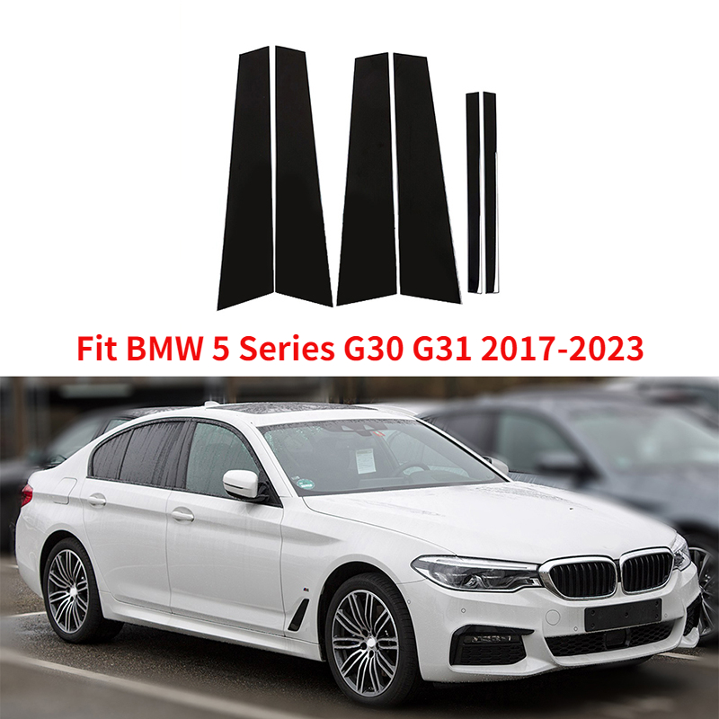 Fenster Tür Trim Abdeckung Aufkleber Säule Beiträge für BMW 5 Series G30 G31 2017-2023 F10 F11 F07 2010-2016 E60 4-tür Limousine-2003-2010 – Detail 9