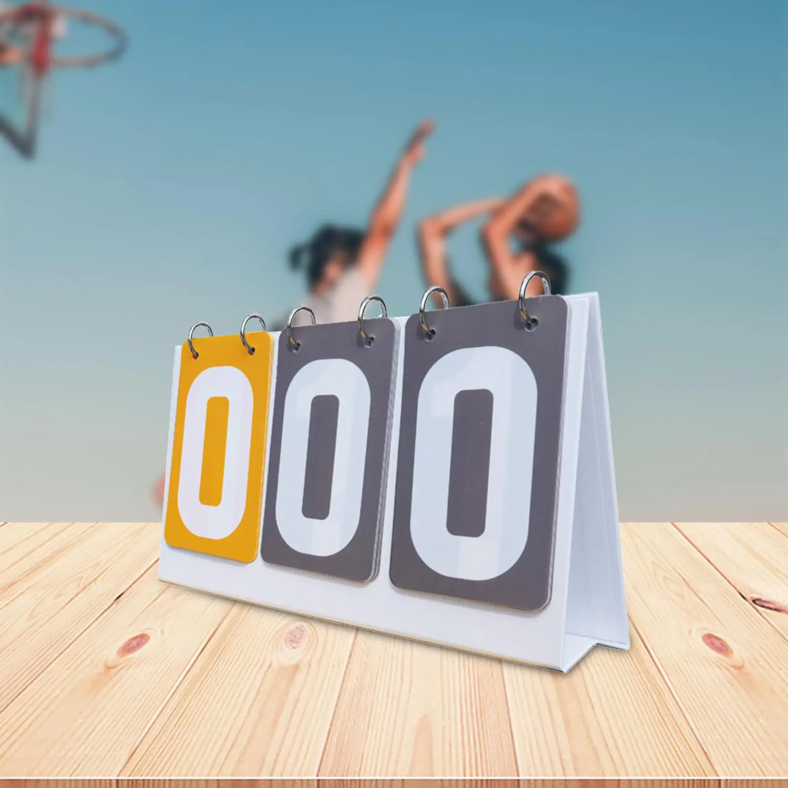 Score Board Indoor Games Game Portable for Basketball Baseball Tennis Competition 3 digits Tabletop Sports Score Flip Scoreboard