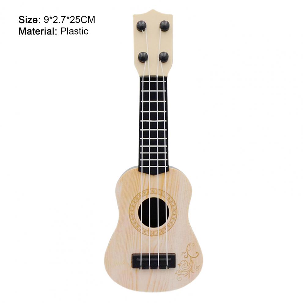 Description Picture 3 of itemMini Guitar 4 String Classical Ukulele Guitar Toy Instrument Children Beginners Simulation Playing Early Teaching Small Guitar