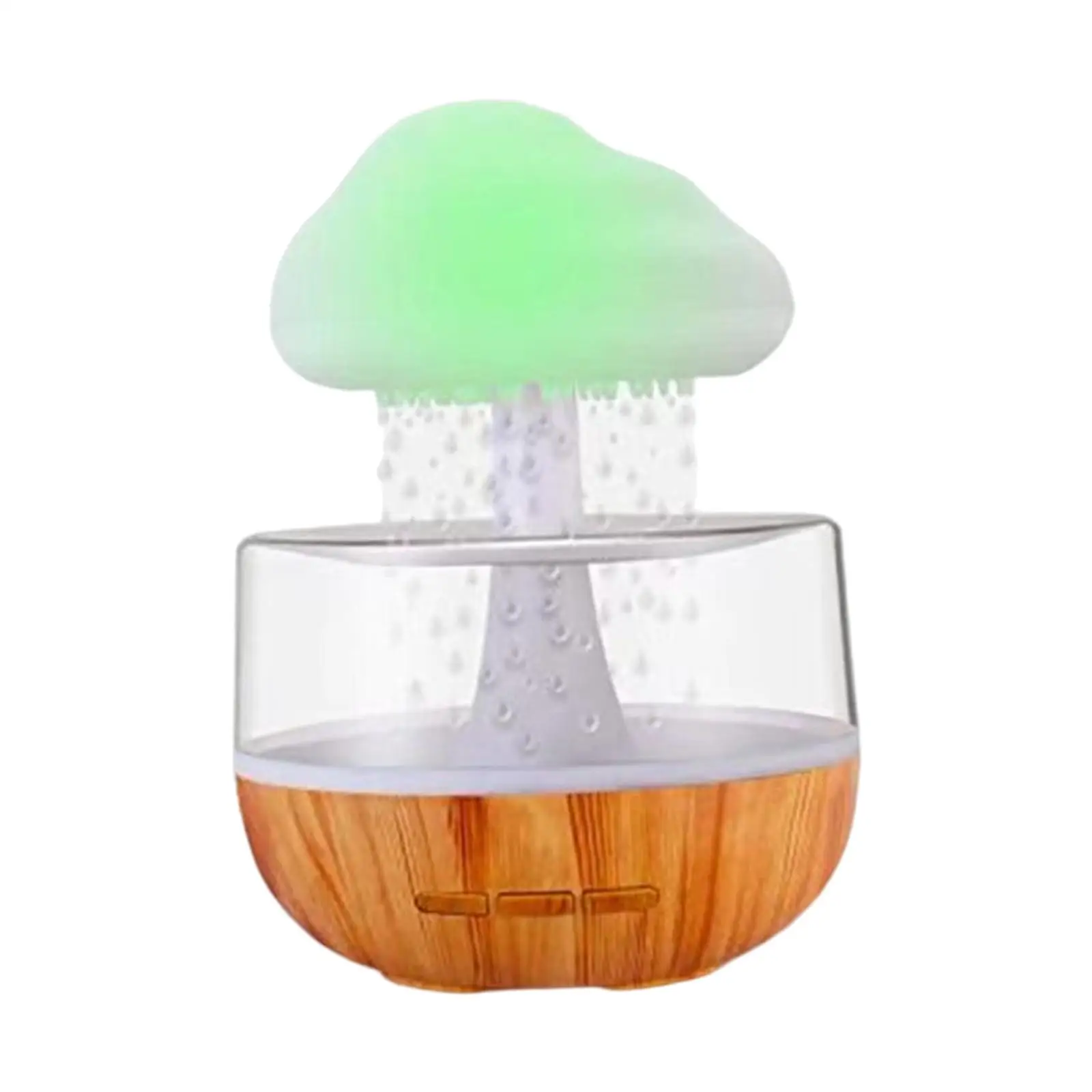 Humidifier Atmosphere Light Spill Resistant Design USB Cable Cloud Raindrop Humidifier 7 Changing Colors Lights for Bedroom