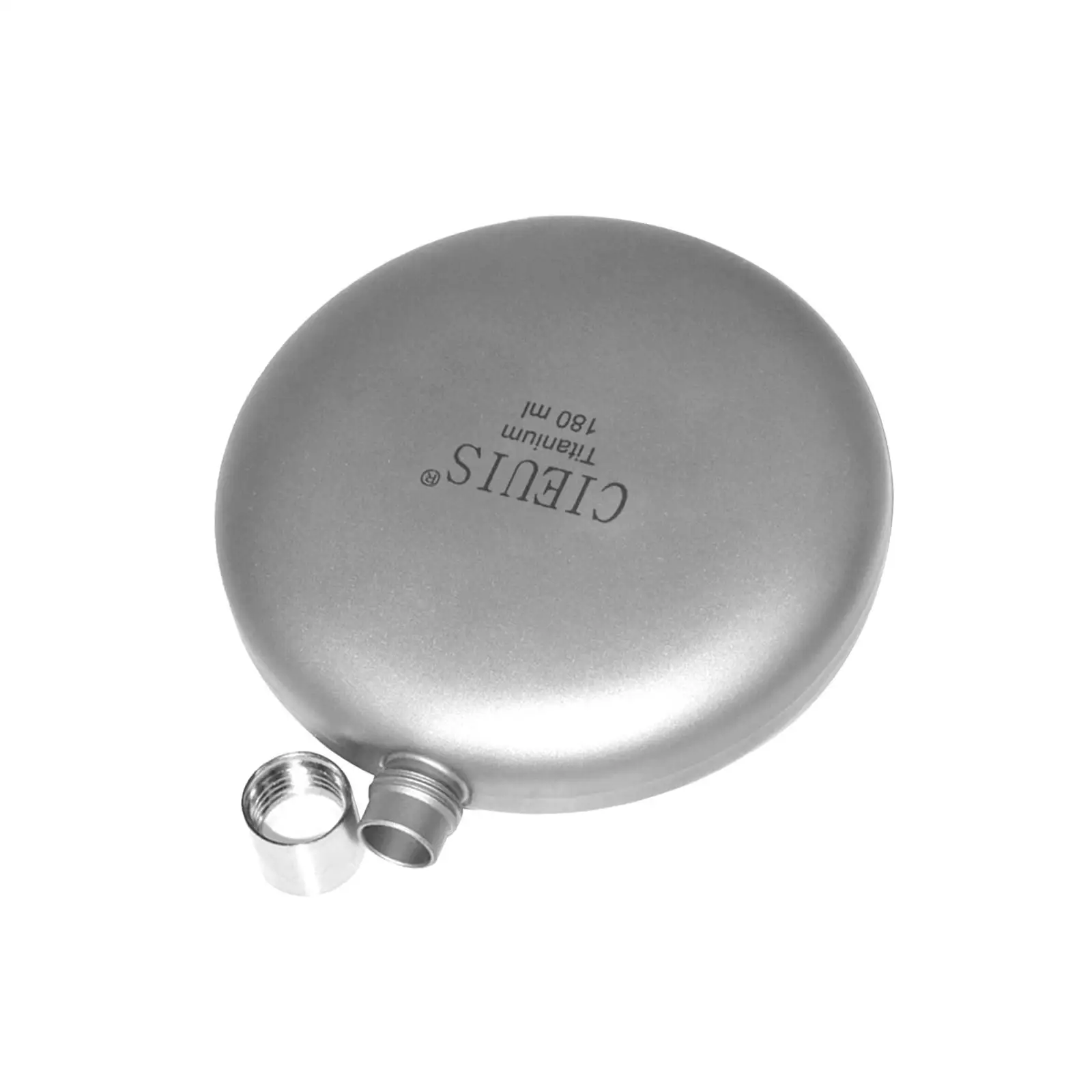 Titanium Hip Flask Convenient Mini Portable Leakproof Flagon for Outdoor Backpacking