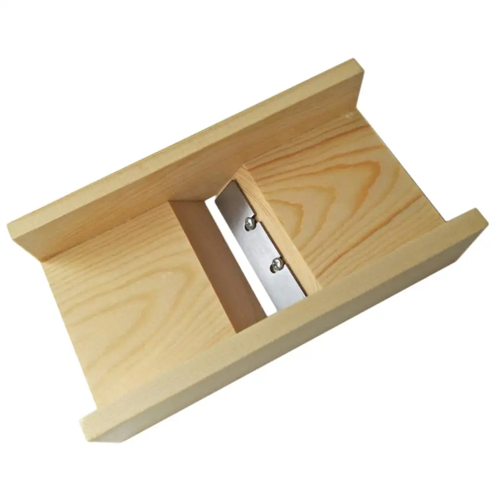 Wooden Soap Cutter Soap Making Tool with Planer Beveler Slicer for Soap Conveniently, 19 X 10.6 X 4.8cm