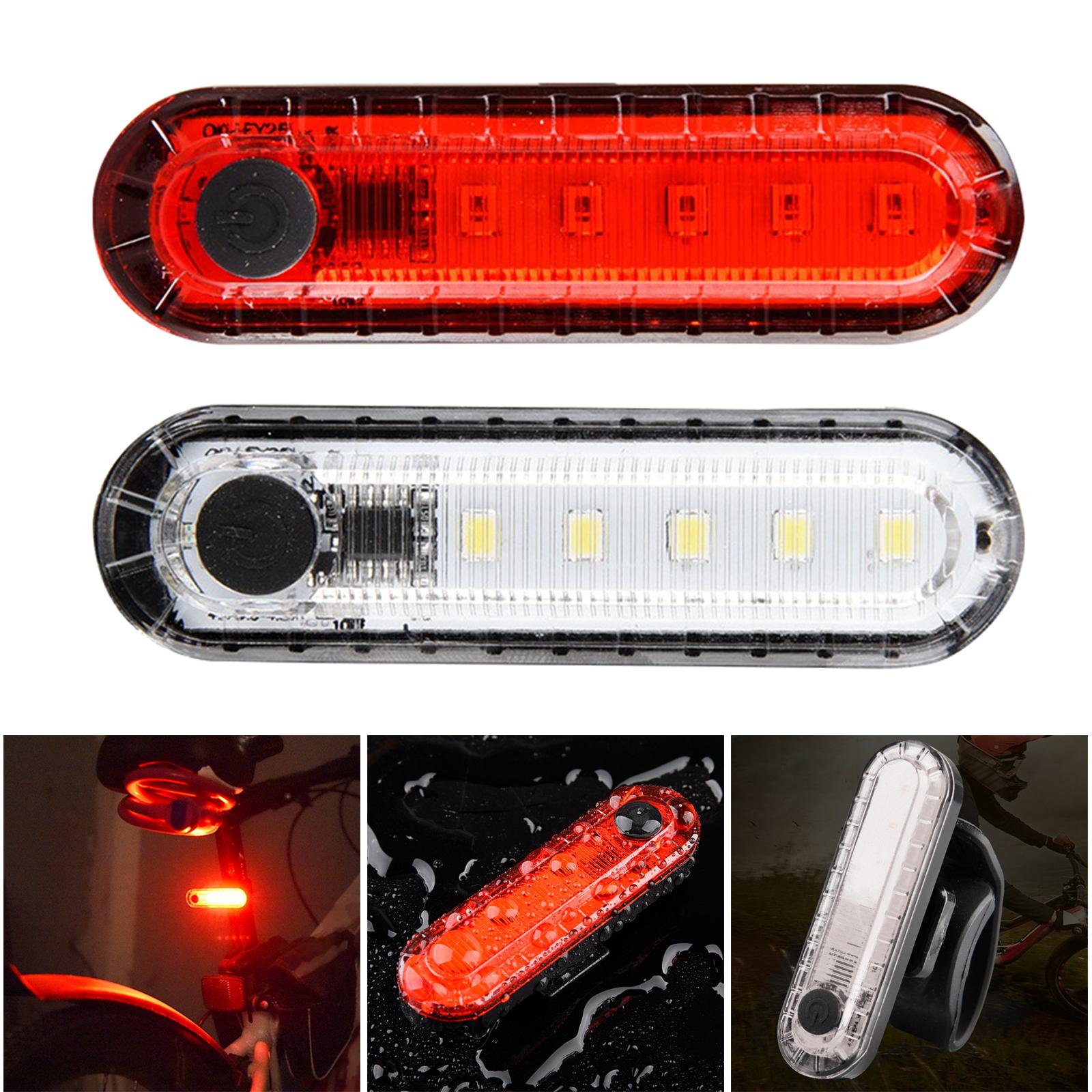 Super Bright Rear Bike Light Waterproof Lamp Easy to Mount 4 Light Modes Rechargeable Safety for Cycle Kids Cycling Women MTB