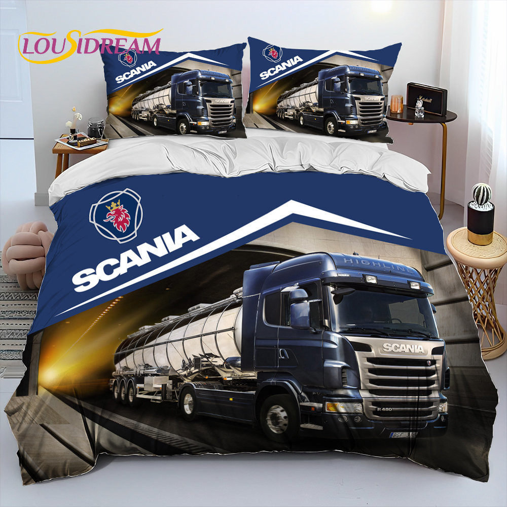 scania parure de lit dessin ensemble de housse de taie taille