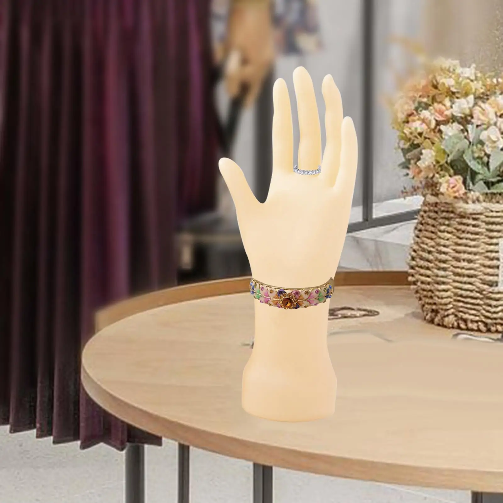 Hand Mannequin Model Nails Art Training Hand Practice Hand Necklace Bracelet Ring Display Stand Fake Hands Photograph Props