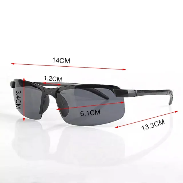 Night Vision Glasses Men Anti-Glare Driving Goggle Half Frame