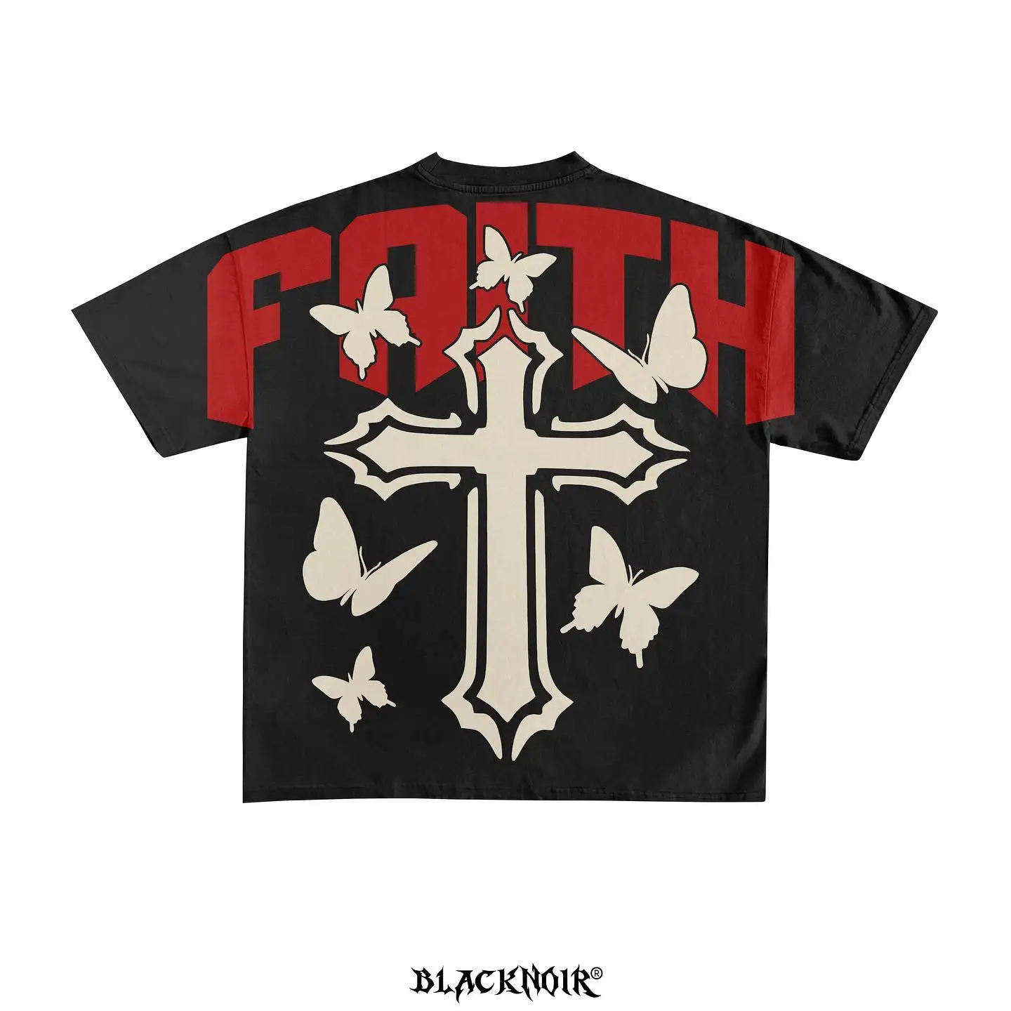 Faith Cotton Oversized Graphic Tee - true deals club