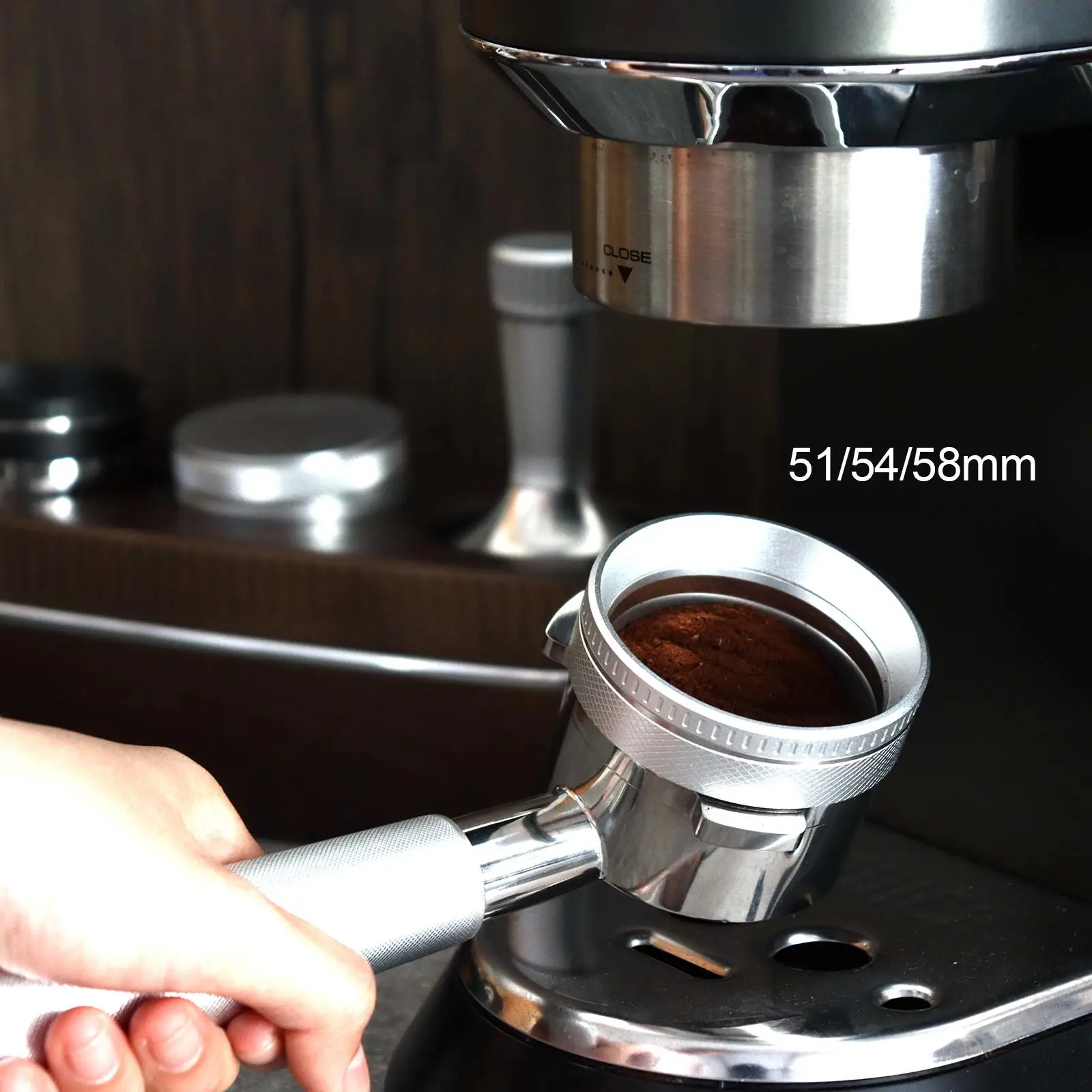Aluminum Alloy Espresso Dosing Funnel Espresso Machine Replacements for Bar Coffee Shop