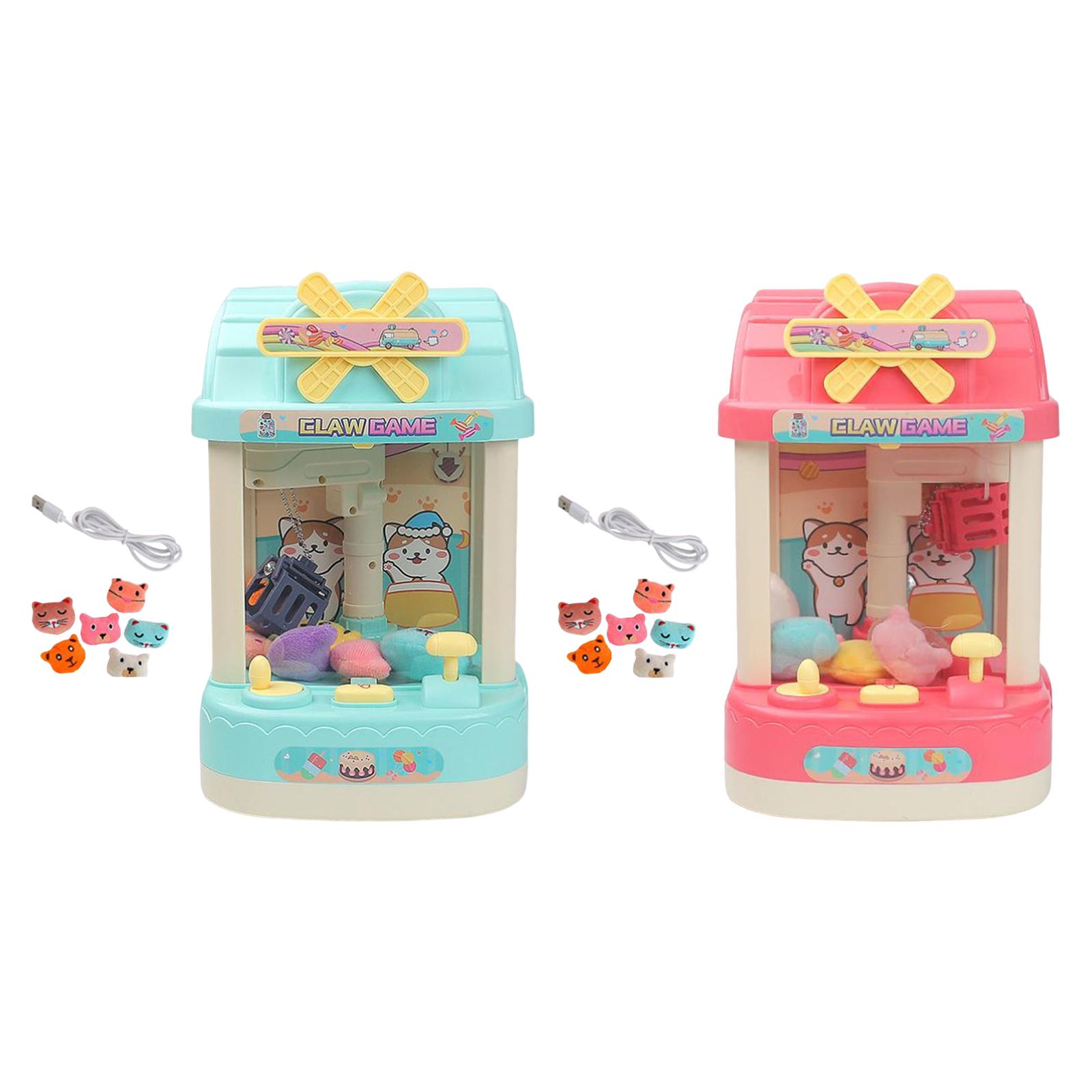 Claw Machine for Kids Mini Toy Grabber Machine with Volume Control Switch Birthday Gift Lightweight with Light and Sound Small