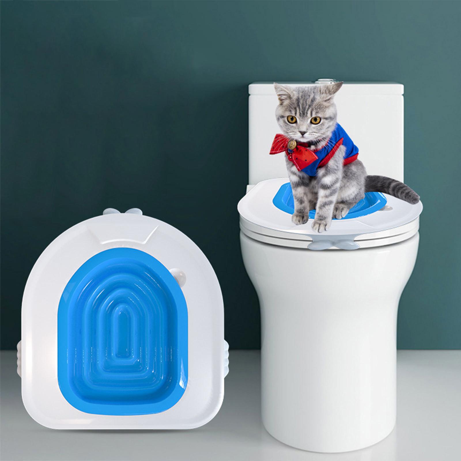 Professional Cat Toilet Litter Training Kit Pet Kitten Seat Bowl Potty Tray