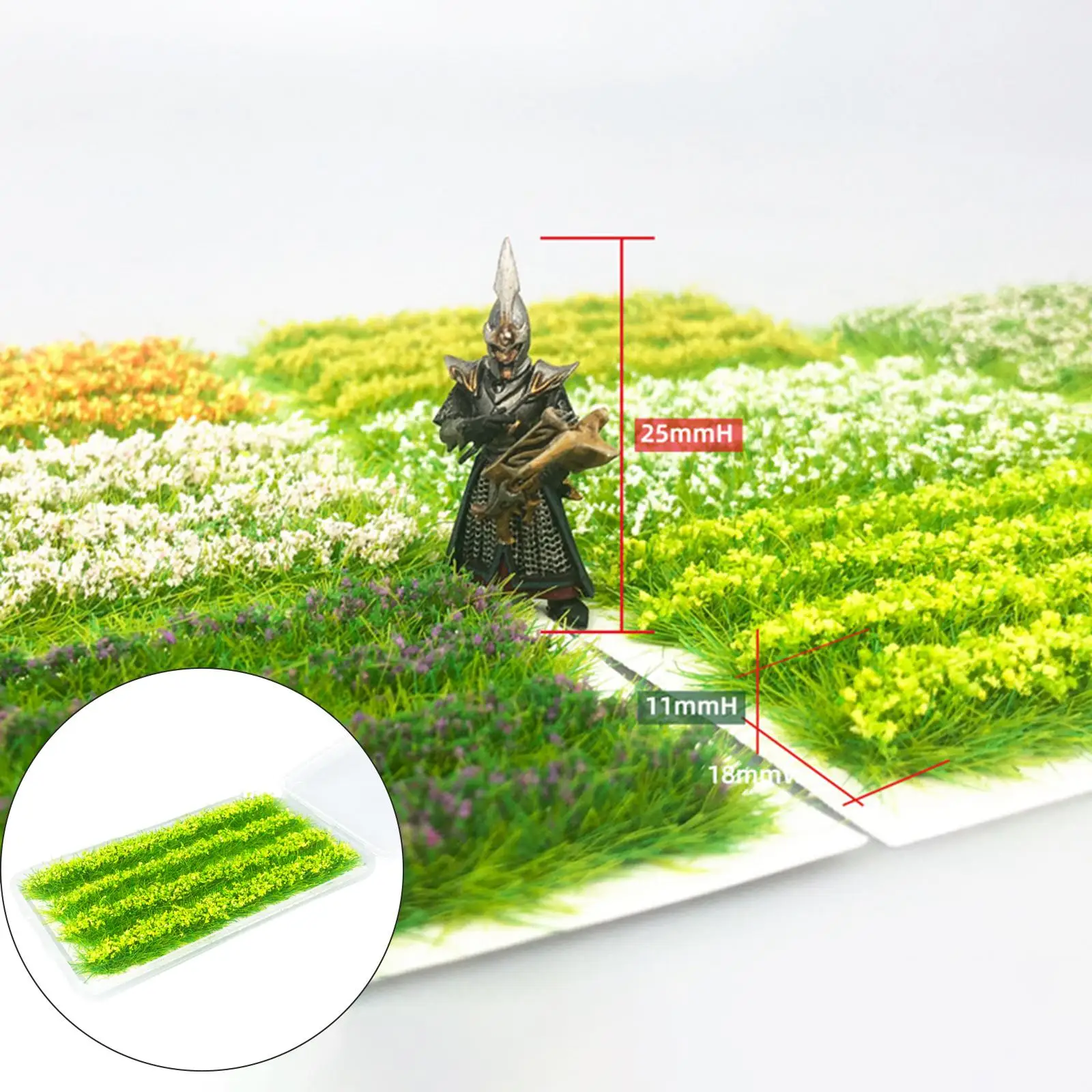 DIY Miniature Cluster Grass Artificial Grass Flower Cluster for DIY Landscape Dioramas Scenery Garden Scenery Landscape Decor