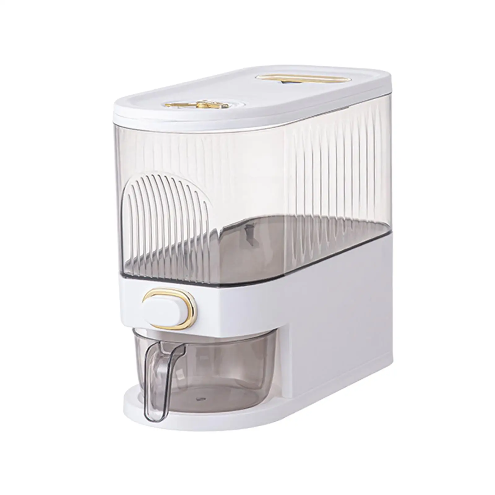Rice Dispenser Container Storage Box Food Dispenser Countertop Rice Dispenser for Grain Flour Dry Food Soybean Household