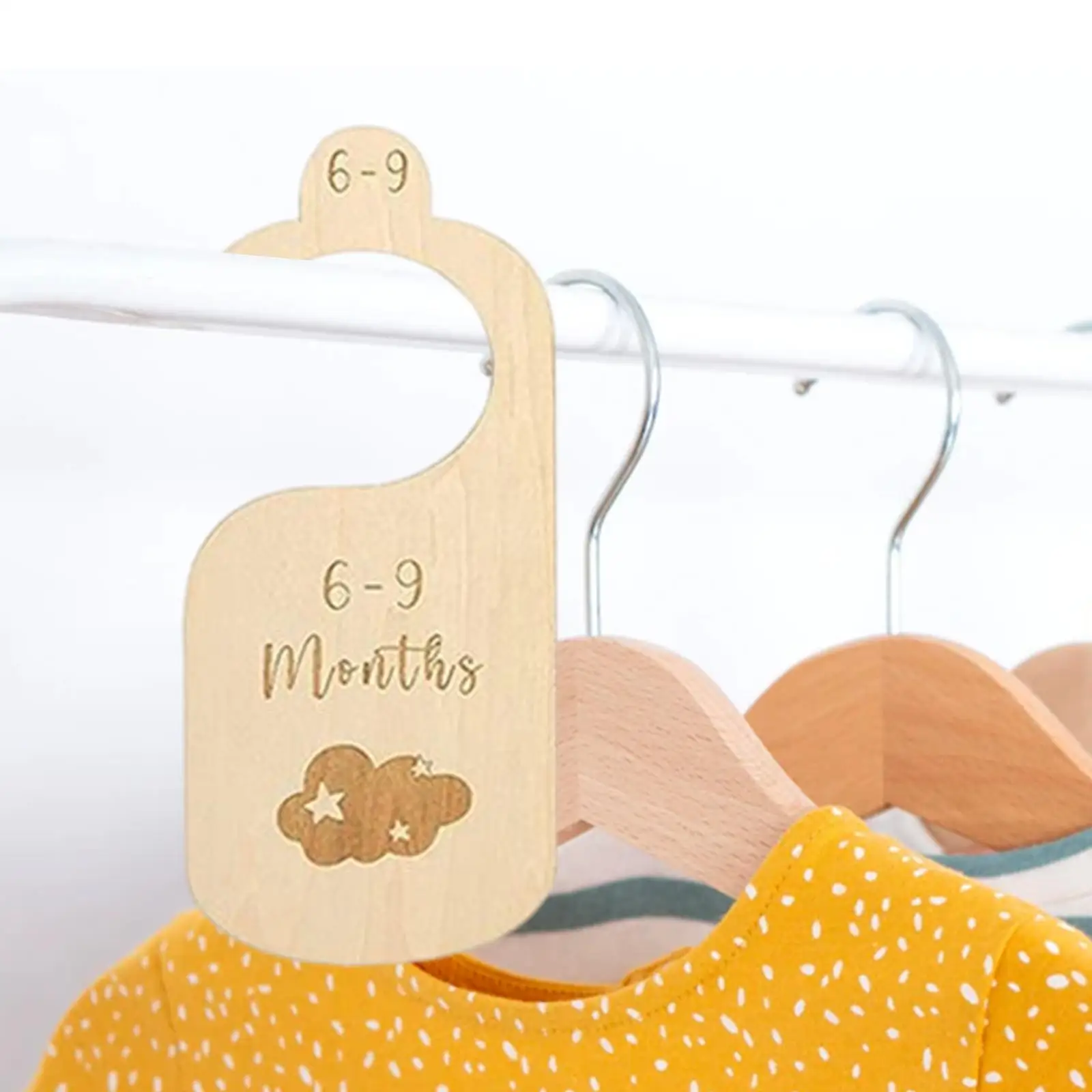 7x Double Sided Newborn Baby Toddler Clothes Dividers Closet Baby Size Dividers Infant Wardrobe Divider Label New Mom Gift