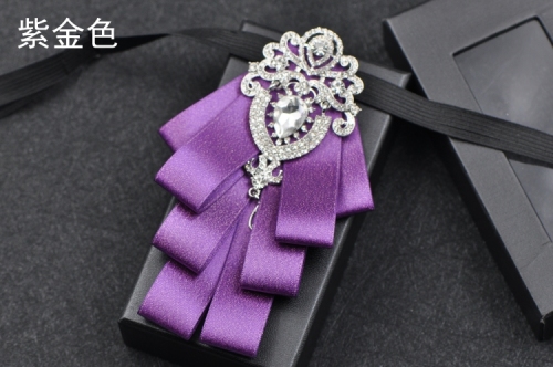 Luxus schwarz Strass Fliege britische High-End-Männer Jungen Business Hochzeit Anzug Hemd Kragen Blumen setzt handgemachte Schmuck Geschenk – Detail 15