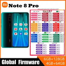 Global ROM Xiaomi Redmi Note 8 Pro smartphone  Version Smartphone Helio G90T 4500mAh 64MP  6G+128G 8+128G