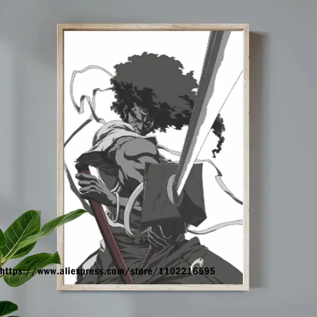 New Afro Samurai Manga Anime Cartoon Art Print for Sale by Velizuzgyov