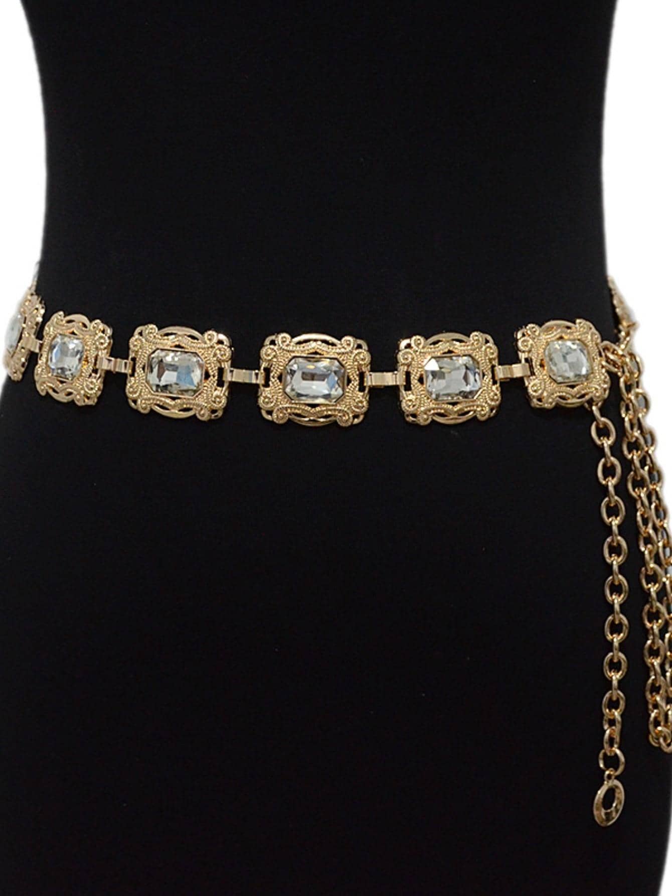 Kettengürtel mit Strass-Dekor – Detail 1
