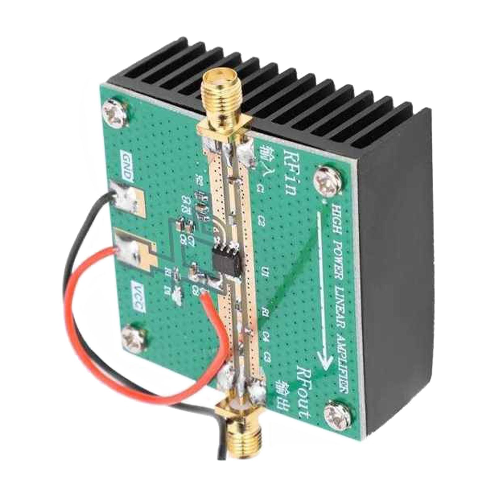 RF Power Amplifier with Heat Sink Operating Frequency 400-2700MHz 1W 2.4GHz RF2126 RF Logarithmic Detector for FM Ham Radio