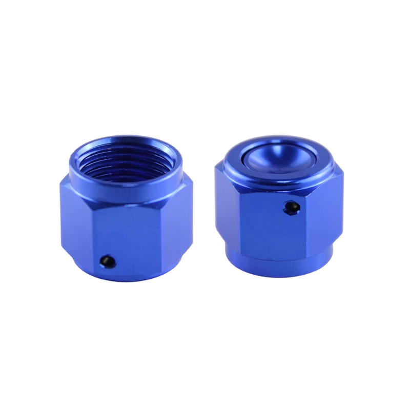 Blue Anodized Aluminum 3-An An3 3/16Adapter Female Flare Cap/Plug/Nut Fitting