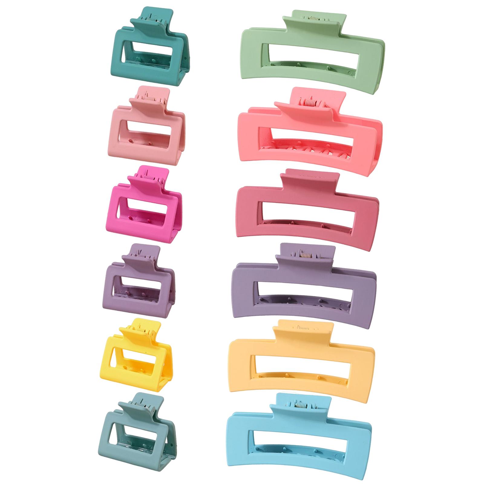 12Pc Hair Jaw Clip Variety Pack Hair Accessories Fashion Hairs Claw Clips Hair Clips for All Hair Types Women Girls